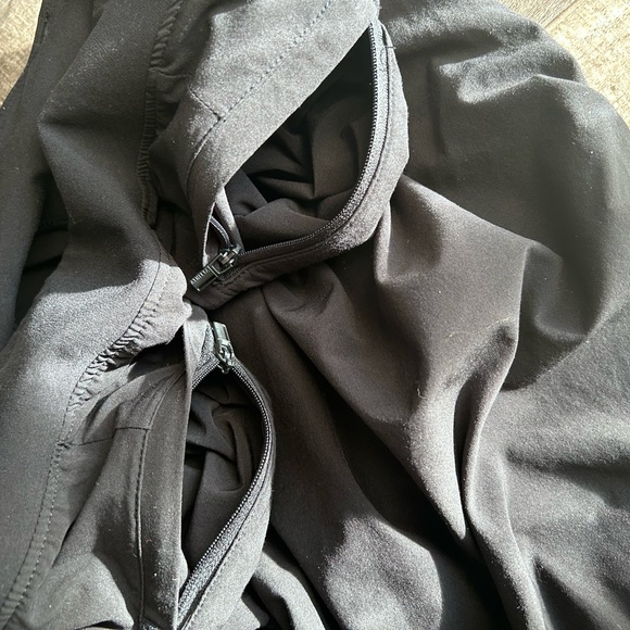 Athleta Cardiff Black Trouser Career Pintuck Paper bag Barrel Trousers M Balloon - Picture 4 of 9